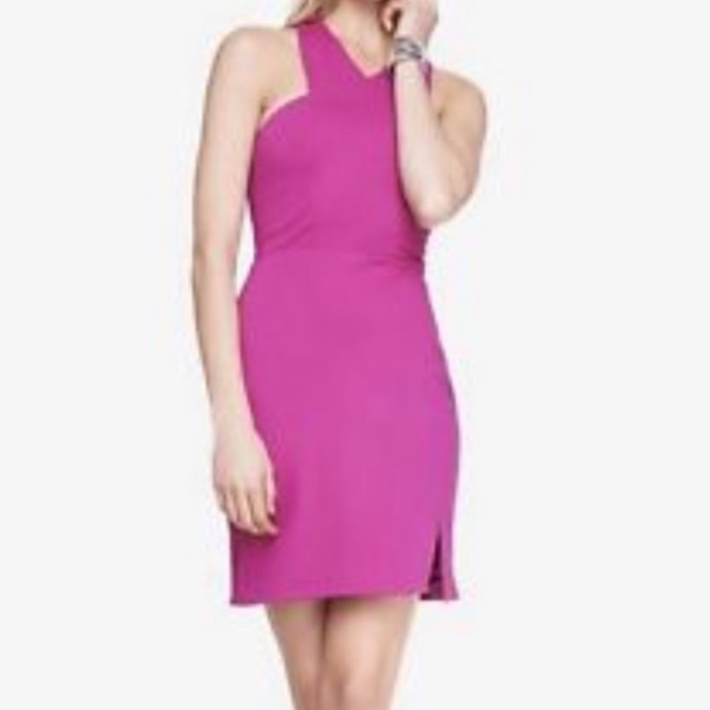 Express hot pink cocktail dress